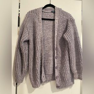 Modcloth lavender purple sparkly sweater size L